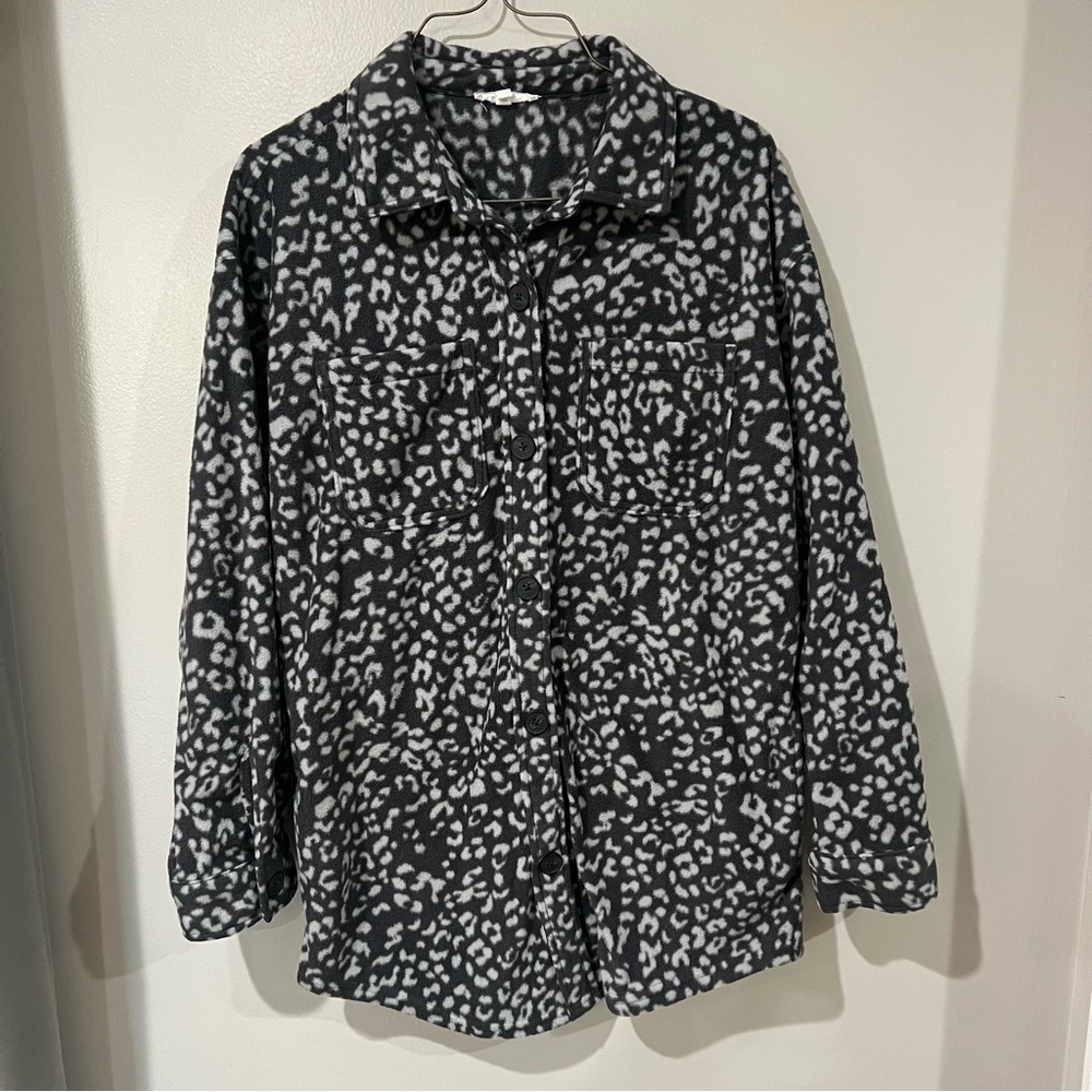 Maurices Leopard Print Button Down